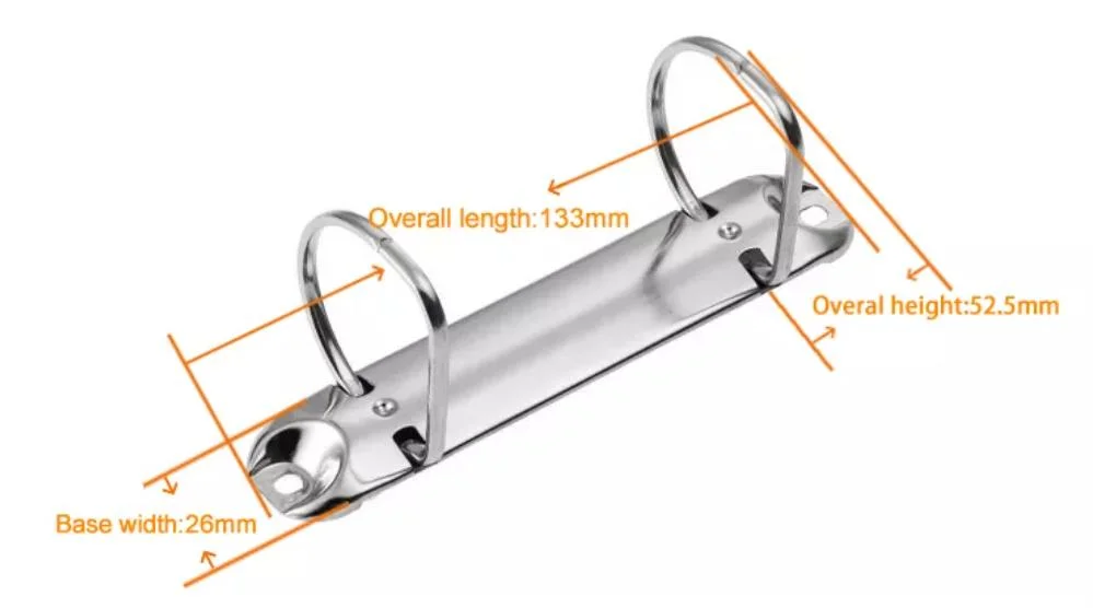 Office Supply 2 Ring Folder Mechanism Book Binding Mechanism Ring Binding Clip