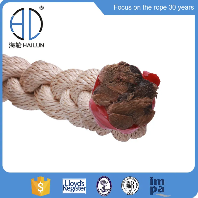 Corde de remorquage marine en nylon Monofilament monofilament monofilament polypropylène PP tressé haute résistance 8/12 brins pour l'amarrage