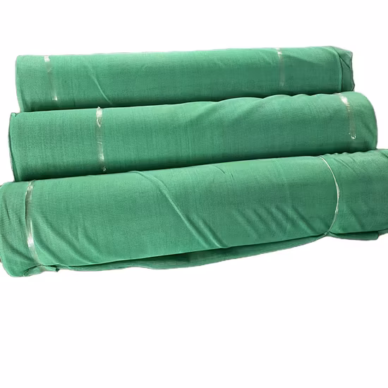 Filet d'échafaudage Filets en plastique de sangle verte Filet de sécurité pour la construction de cargaison